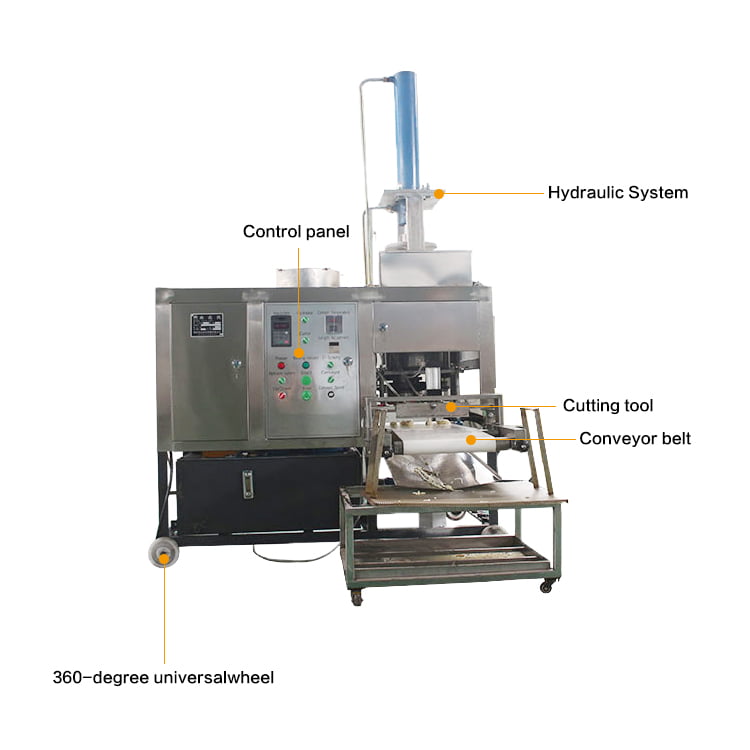 Structure de la machine à fabriquer des torsions de pâte frite