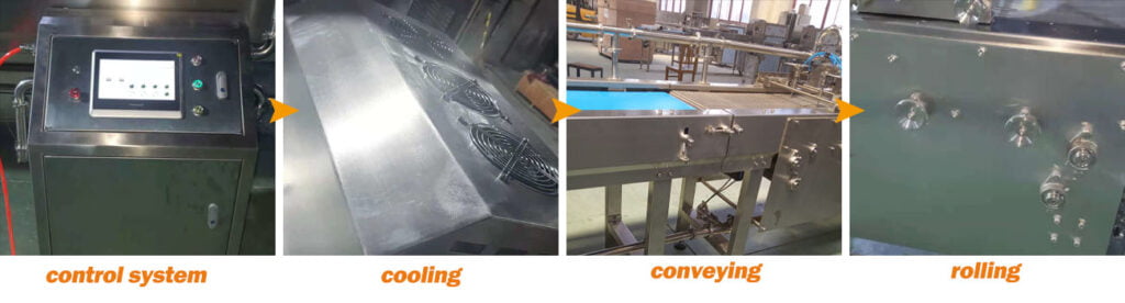 Working flow of commercial spring roll production line equipment