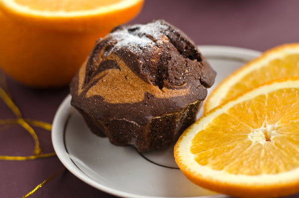 Легкий рецепт кексов Апельсиновый кекс с какао